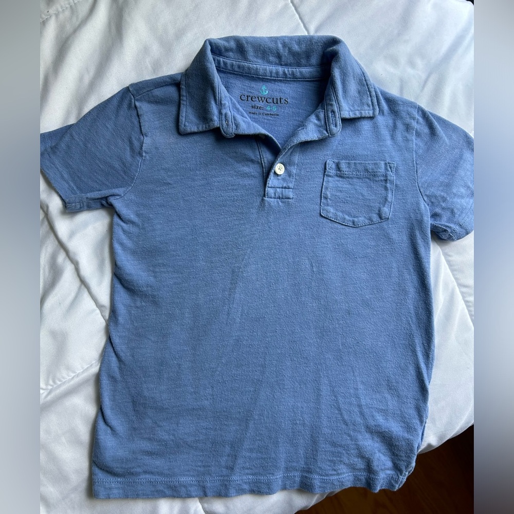 J Crew boys size 4/5 blue polo